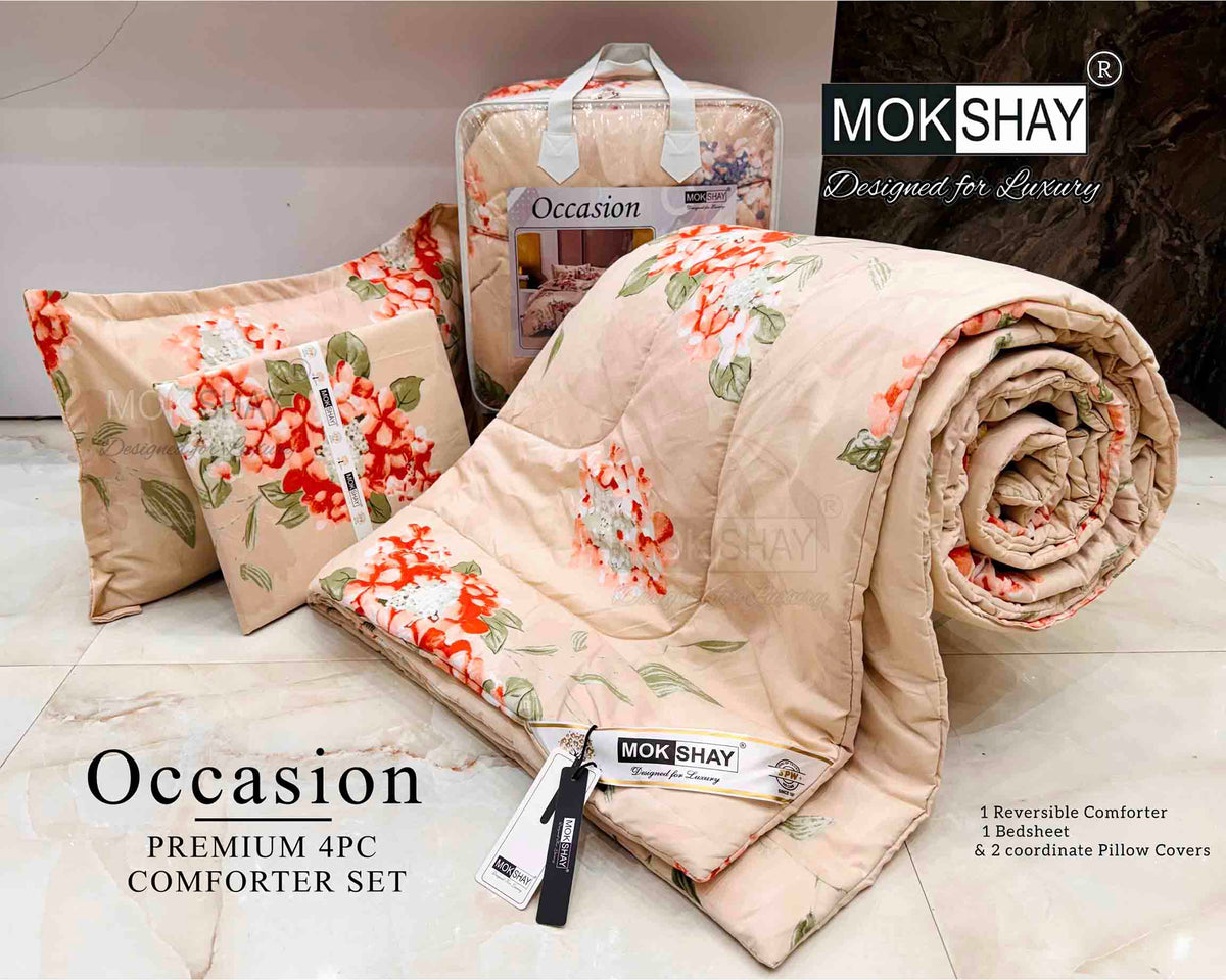 OCCASION • PREMIUM 4PC COMFORTER SET / COMFORTER WITH BEDSHEET