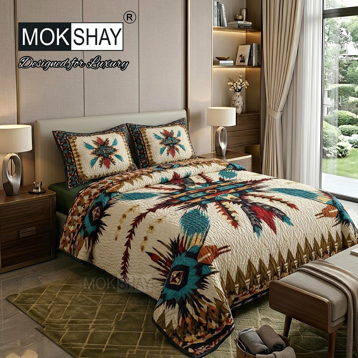 IMAGINATION •  KING SIZE 7D DIGITAL PRINTS BEDSHEET SET { 1+2 }