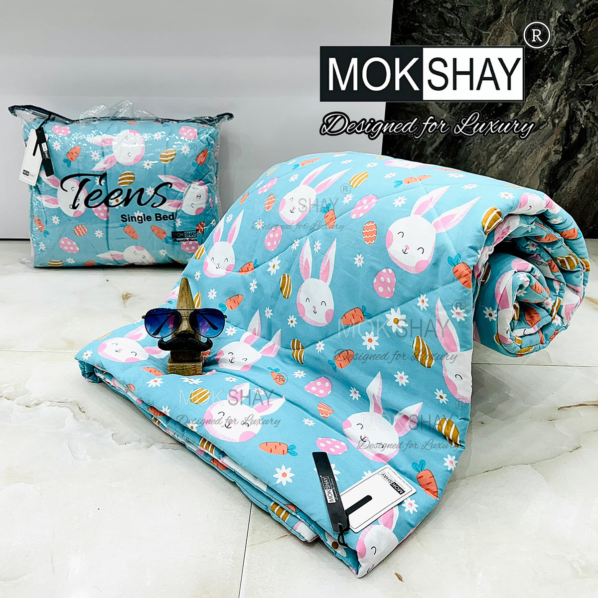 TEENS  PREMIUM SINGLE BED KIDS COMFORTER { 60x90INCHES }