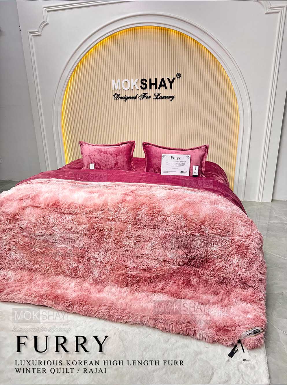 FURRY• KOREAN FURR QUILT / RAJAI HIGH LENGTH KOREAN FURR