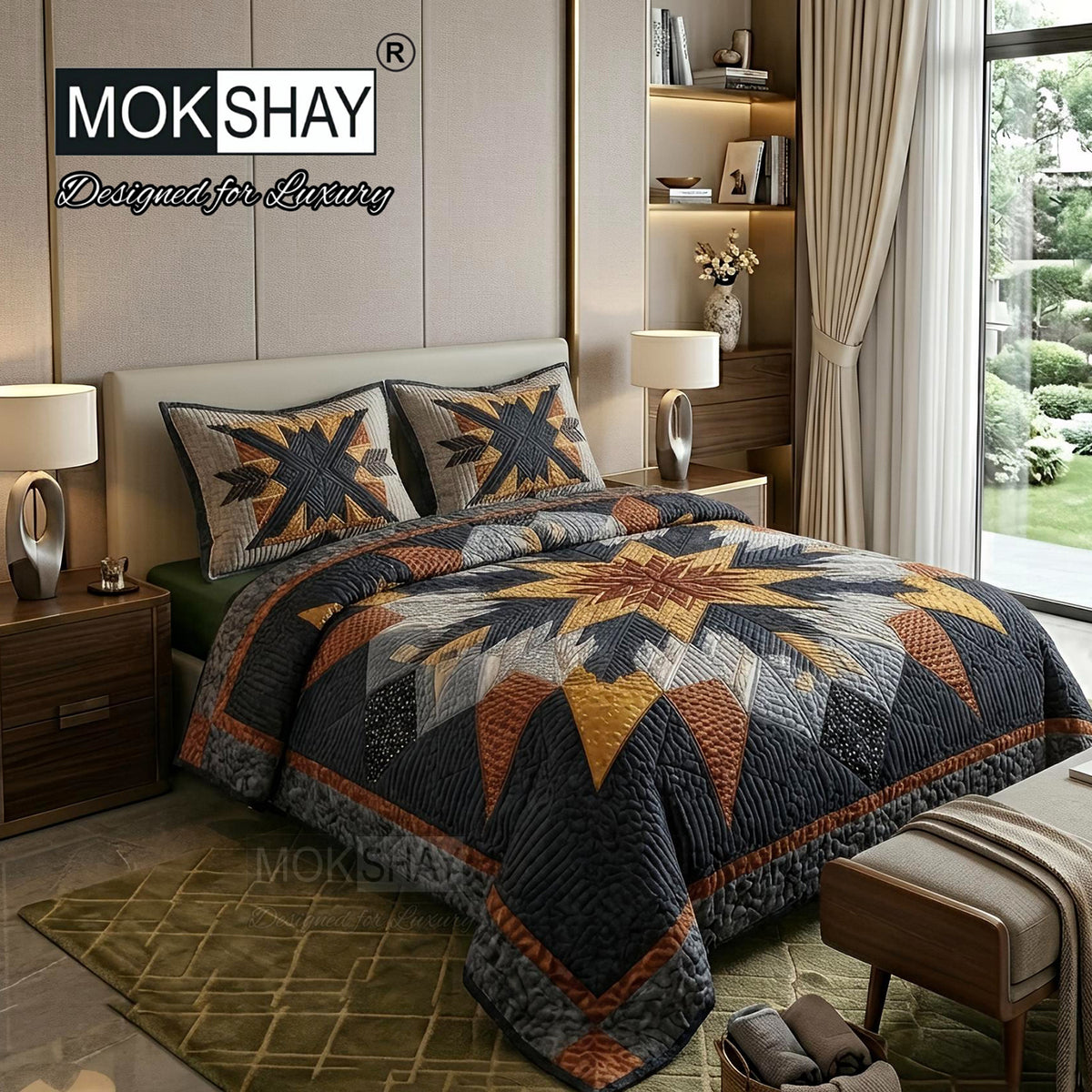 IMAGINATION •  KING SIZE 7D DIGITAL PRINTS BEDSHEET SET { 1+2 }