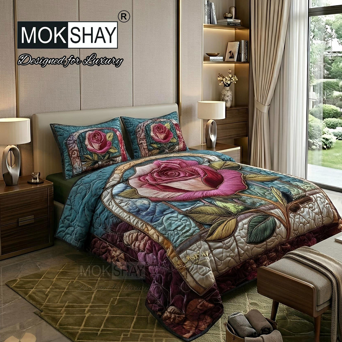 IMAGINATION •  KING SIZE 7D DIGITAL PRINTS BEDSHEET SET { 1+2 }