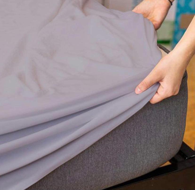 COTTON TERRY FABRIC WATERPROOF LAMINATED MATTRESS PROTECTOR WITH ELASTIC FITTED CORNERS