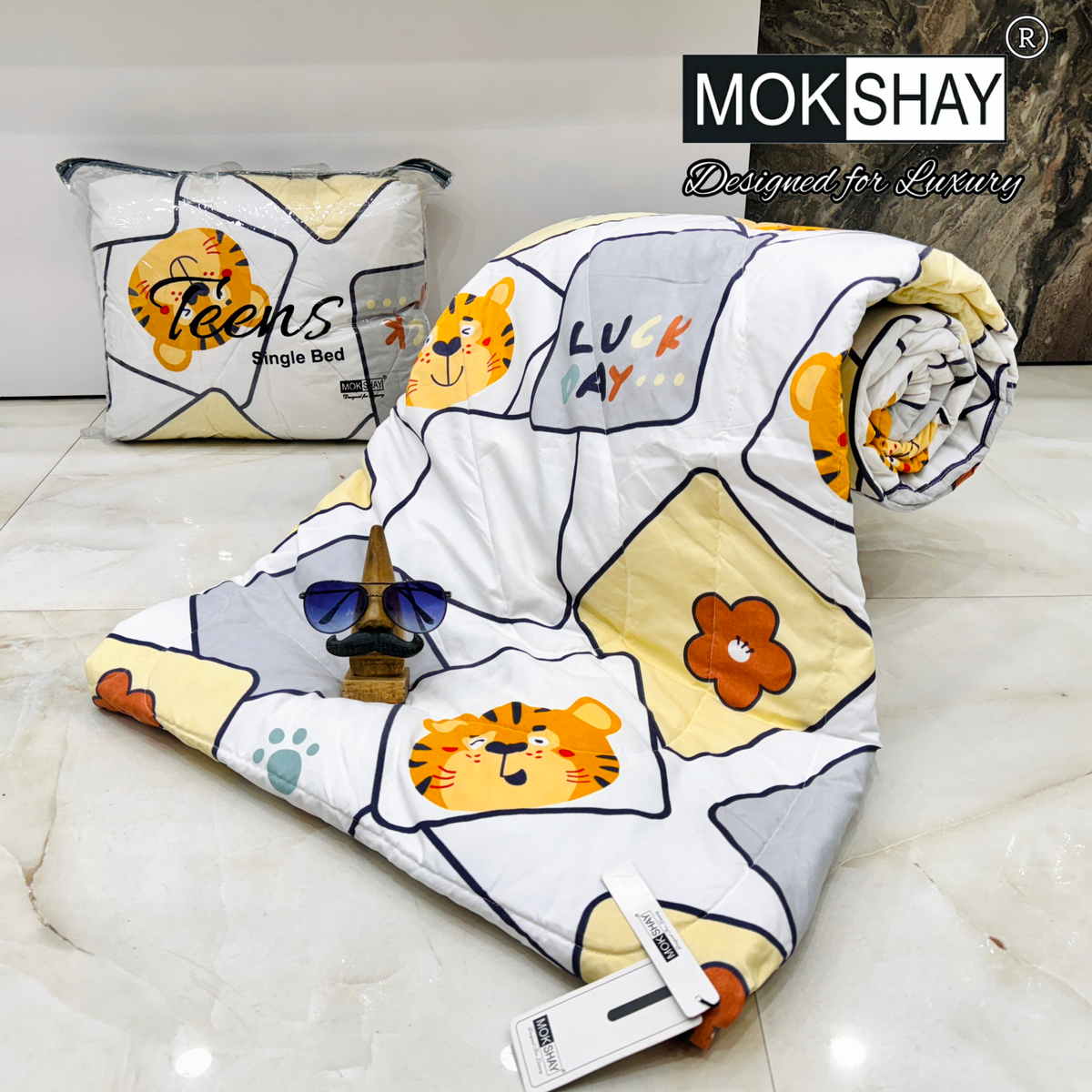 TEENS  PREMIUM SINGLE BED KIDS COMFORTER { 60x90INCHES }