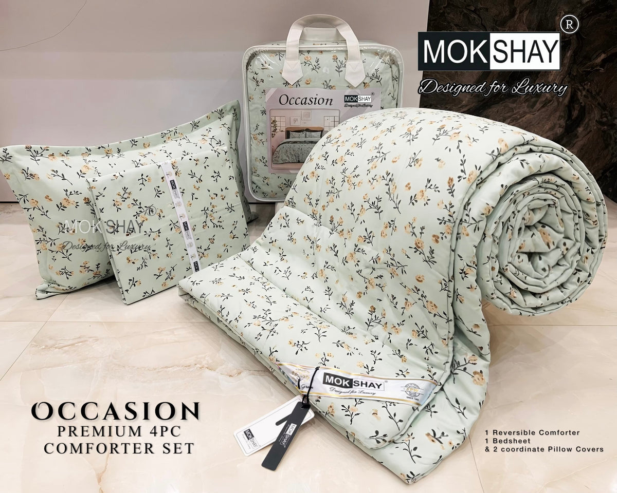 OCCASION • PREMIUM 4PC COMFORTER SET / COMFORTER WITH BEDSHEET