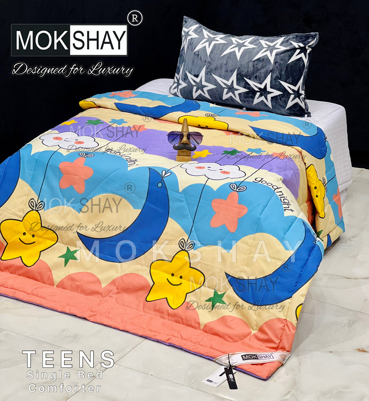 TEENS  PREMIUM SINGLE BED KIDS COMFORTER { 60x90INCHES }