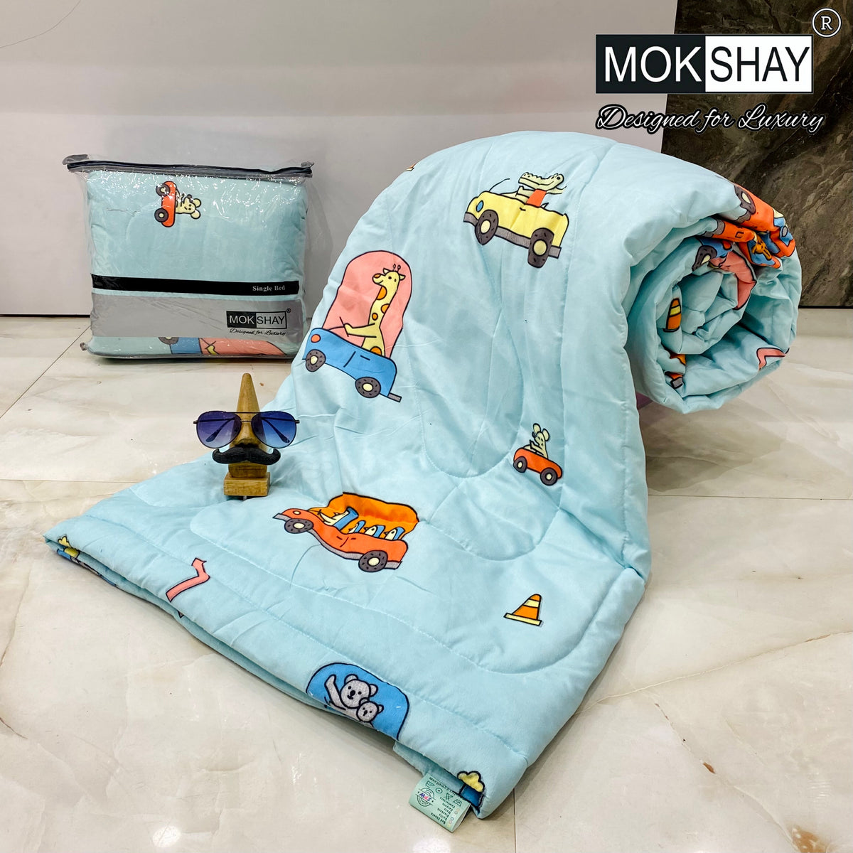 TEENS  PREMIUM SINGLE BED KIDS COMFORTER { 60x90INCHES }