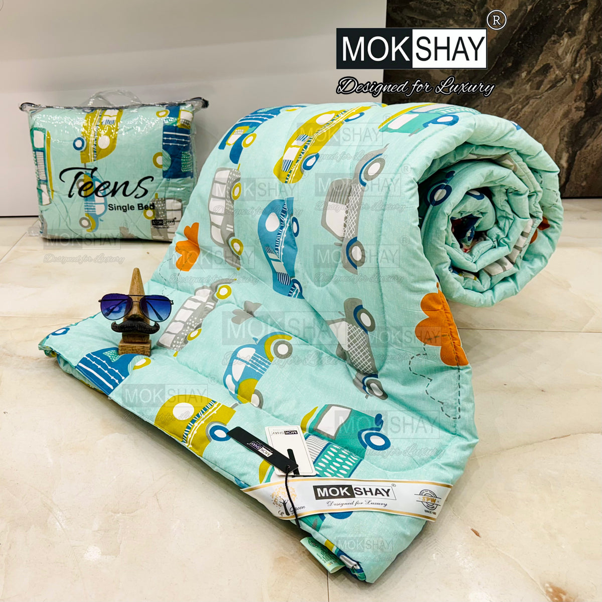 TEENS  PREMIUM SINGLE BED KIDS COMFORTER { 60x90INCHES }