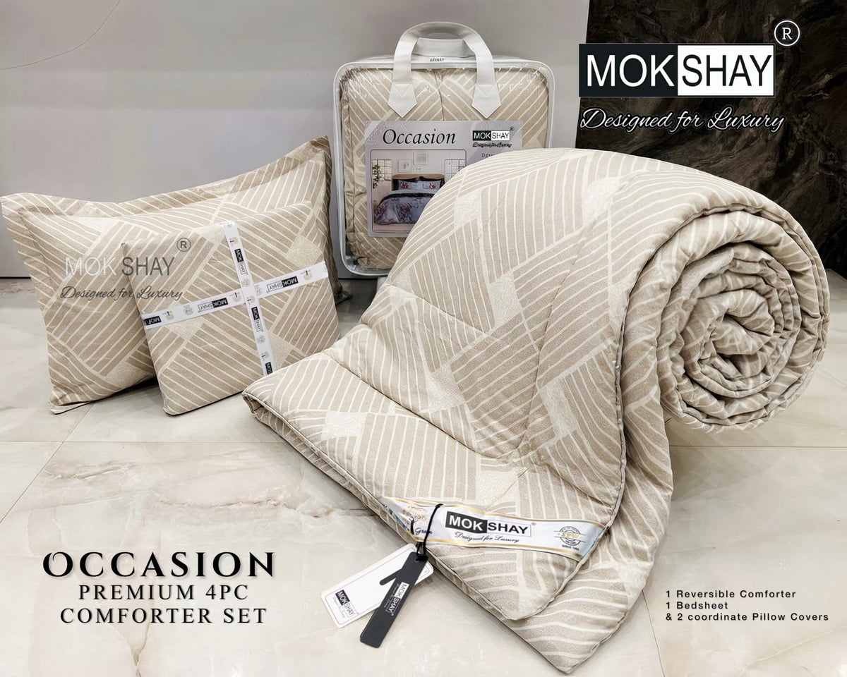 OCCASION • PREMIUM 4PC COMFORTER SET / COMFORTER WITH BEDSHEET